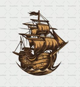 Antikes Piratenschiff